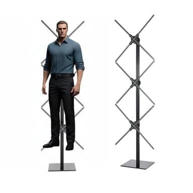 Missyou 152CM 3DHologramFan Christmas Tree Display and Stand,3 x 56cm Fans with Bluetooth,App & Remote Control,Holographic Fan LED,Customizable Video Content for Exhibitions,Trade Shows,Advertising