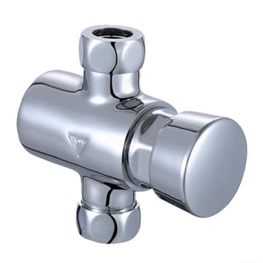 AugustknowU Self-Closing Heavy Duty Shower Valve, Chrome Timed Non Concussive Exposed Shower Valve for Gym Pool Schools Brass Construction