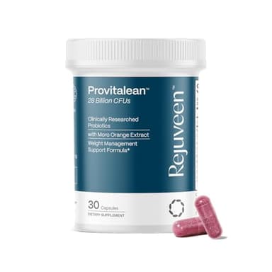 Rejuveen Provitalean Metabolism Fuel for Women | Mute Cravings for Belly Fat & Resistant Waistlines | B420 Probiotic, Morosil, Chromium | Vegetarian, Stimulant-Free, Gluten-Free | 30 Ct