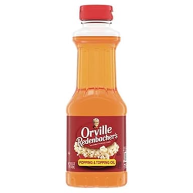 Orville Redenbacher's Popcorn Oil, Butter Flavor, Movie Night Supplies, 16 fl oz. (Pack of 6)