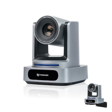 TONGVEO AI 4K PTZ Camera with Auto Tracking, 10X Optical Zoom Video Conferencing Camera, HDMI & USB 3.0 Plug and Play Webcam for Zoom, Teams, Church Worship, Live Streaming, Education