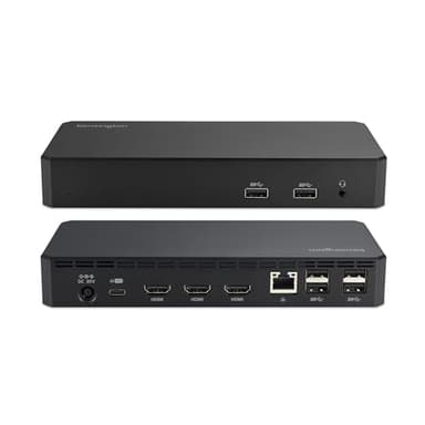 Kensington SD4760P 11-in-1 USB-C Docking Station Triple Monitor DisplayLink Docking Station, 3xHDMI, 100W Charging for Laptop, 6xUSB A, Ethernet, Audio, for Mac and Windows Driver Require K33622NA