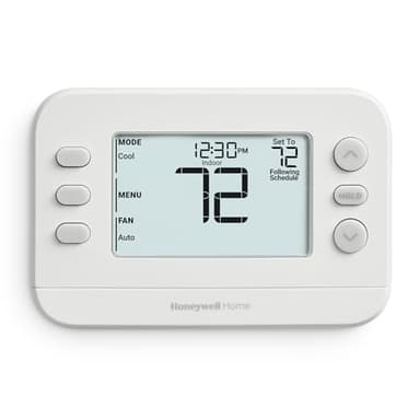 New! Honeywell Home Programmable Thermostat, Single-Stage, 1 Heat/1 Cool Compatibility, 5-2 Day Schedule, X2P, White, RTH20B