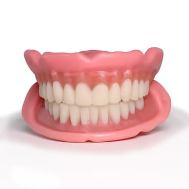 Easy Denture, Boil-and-Bite Functional Denture, Self-fit at Home, Fully Adjustable for Narrow or Wide Arches, Long or Short-term Solution, Eat, Drink and Smile Confidently, Medium/Large Denture Set