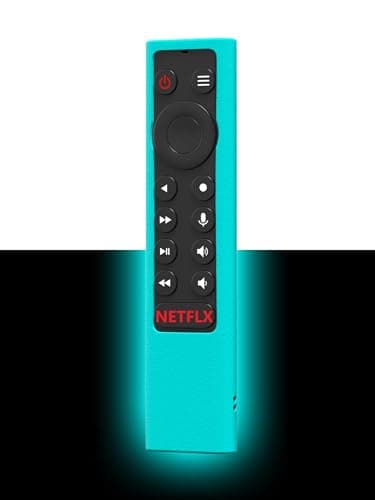 Shockproof Case Compatible for NVIDIA Shield Android TV Pro 4K HDR Streaming Media Player,Skin Holder for NVIDIA Shield Remote Controller(Glow-Blue)