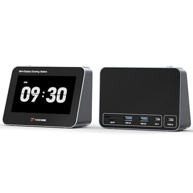 Tobenone 5" FHD 1080P Mini Monitor for PC with USB-C Hub, 100W PD, 4 USB Ports, SD/Micro SD, Portable Monitor for Digital Photo Frame, Desktop Clock, Second Screen, Home&Office
