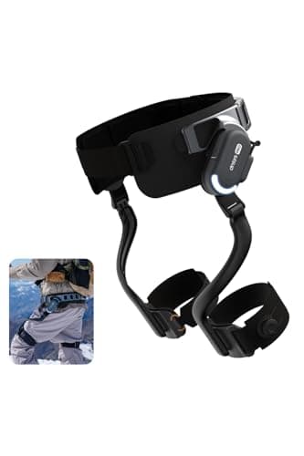 DNSYS X1 Carbon Pro Exoskeleton with Titanium Alloy, AI-Powered Leg Support Wearable Robot, 1.2HP Motor, 40km Base Range, 3s Battery Swap, for Hiking, Workout, Running, Size L (Waistline 41.3-49.2in)