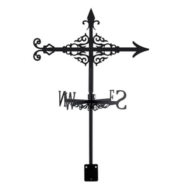 SUPERDANT Arrow Weather Vane Arrow Pattern Weathervanes Black Metal Wind Vanes Animal Wind Vanes for Outside Weathervane for Farmhouse Garden Outdoor Yard Roof Shed Paddock Decoration