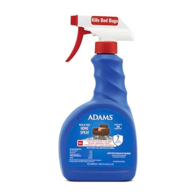 ADAMS Flea & Tick Home Spray for Indoor House Treatment, Kills Bed Bugs, Fleas, & Ticks, for Carpet, Furniture & Pet Bedding, Controls Fleas, Ticks, Bed Bugs, Cockroaches, Spiders & Mosquitoes, 24 oz