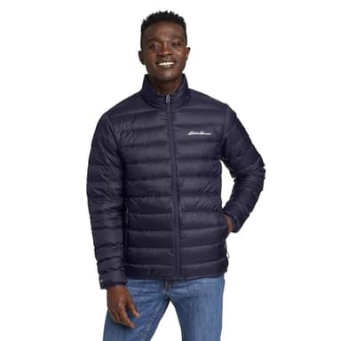 Eddie Bauer Men's CirrusLite Down Jacket, Atlantic Recycled, Large