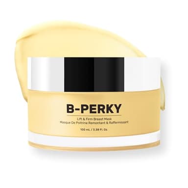 MAËLYS B-PERKY Lift & Firm Breast Mask - Leave-On Firming Cream for Breast Area - Smoothing Chest Treatment with Hydrating Jojoba Oil and Skin Tightening Kigelia Africana (3.38 Fl Oz)
