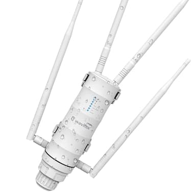 AC1200 Outdoor WiFi Range Extender, WAVLINK Weatherproof Outdoor Access Point with POE, High Power Long Range WiFi Extender Signal Booster, Dual Band 2.4/5GHz, Support WiFi AP/Repeater/Router Mode.