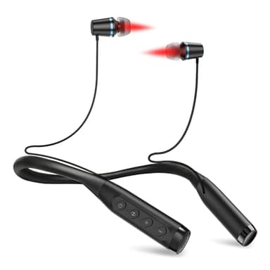 Tinnitus Relief Device - Red Light Therapy for Ears & Nose, 650nm Rechargeable Ear Light Therapy with 3 Modes, Hands-Free Neck Design for Tinnitus and Hearing Support