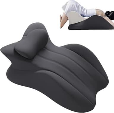 Intimacy Pillow – 27° Lift Ergonomic Memory Foam Cushion for Couples, Deep Support for Intimate Postures, Waterproof & Comfortable, Ideal for Better Positioning (Black)