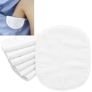 Reusable Armpit Sweat Pads Women Men, Underarm Sweat Pads for Sweat Stains, Machine Washable, 6 PCS (Medium)