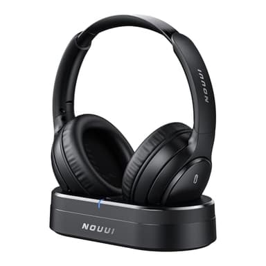 Wireless Headphones for TV Watching, TV Headphones Wireless for Seniors with Transmitter Charging Base, No Delay Bluetooth Headphones for TV for Hard of Hearing, Plug and Play, Gifts for Elderly