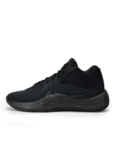 Nike Men's Precision 8 Mid Basketball Shoes, Black/Black-Black, 12.5