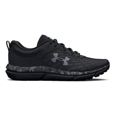 Under Armour Men's Charged Assert 10 Shoes, (001) Black/Black/Pitch Gray, 10.5