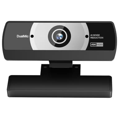 24MP 4K Ultra HD Web Camera with Microphone, USB Computer Camera for PC, Laptop, Mac, Plug and Play Desktop Web Cam for Streaming, Zoom, Teams, 4K Webcam with Auto Light Correction & Wide Angle
