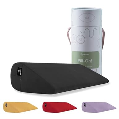 Quiver Pill-Oh! Premium Intimacy Pillow for All Couples - Canada's Inclusive Intimacy Cushion - Sensual Positioning Wedge for Enhanced Comfort (Color: Midnight - Supersoft Velvet)