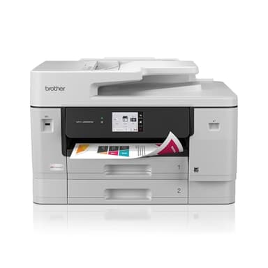 Brother INKvestment 6960 Wireless Color Inkjet All-in-One Printer with 11”x17” Capabilities and 3.5” Color Touchscreen | Includes Refresh Subscription Trial(1) (MFC-J6960DW)
