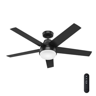 Hunter 51314 Aerodyne Ceiling Fan 52 inches Matte Black