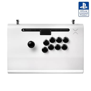 Victrix Pro FS Playstation Esports Fight Stick for PS4, PS5, PC, Durable Aluminum, Sanwa Denshi Buttons, Ergonomic Wrist Slope, Detachable Joystick, Tournament Grade for Fighting Games (White)