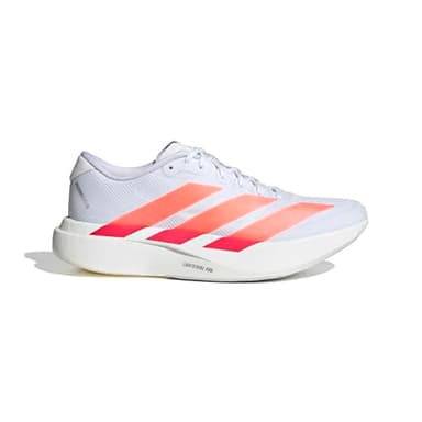adidas, Mens, Adizero Evolution SL Running Shoes, White/Lucid Orange/Lucid Red, 10.5, D - Medium