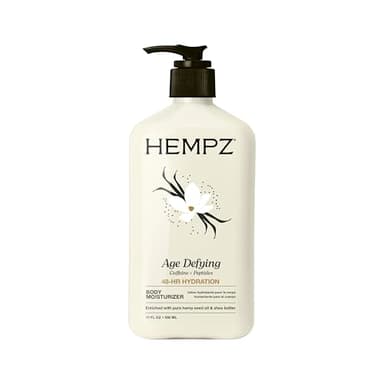 Hempz Age-Defy Body and Hand Lotion for Dry Skin, for Cracked & Crepey Skin, Quick Absorption Moisturizer, Large 17 oz