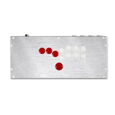 Glossy Glitter Gaming Skin Compatible with Hit Box (PS4/PC) - Brushed Aluminium - Premium 3M Vinyl Protective Wrap Decal Cover - Easy to Apply | Crafted in The USA by MightySkins