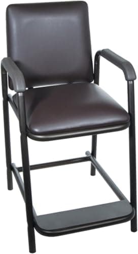 Drive Medical 17100-BV Hip High Chair with Back and Arms, Brown Vein