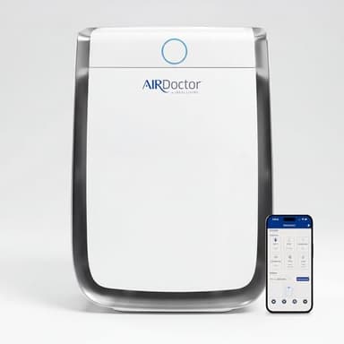 AIRDOCTOR AD3500 Smart App Air Purifier. Cleans Bedrooms, Large Rooms Up to 2,520 ft2. Remove Allergens, Smoke, Dust, Mold, Pet Hair, Odors, Pollen. Hospital-Grade UltraHEPA, Premium Carbon Filtration