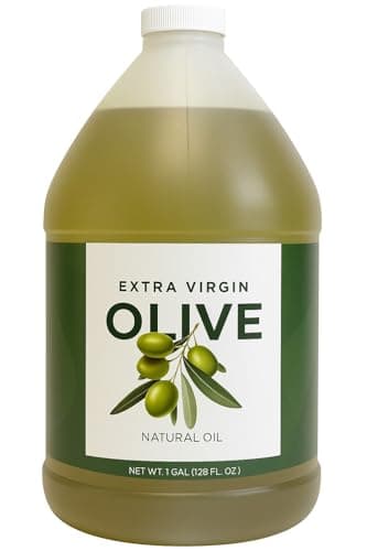 Healthy Harvest Extra Virgin Olive Oil – 1 Gallon, Cold Pressed, Non-GMO, Natural EVOO for Salad Dressings, Sautéing, Roasting & Cooking, Rich Flavor, Unfiltered, Nutrient-Dense