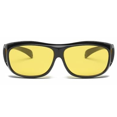 Tomuvpzn Macular Degeneration Glasses for Men/Women,Glasses for Macular Degeneration Aids, Glaucoma, Cataracts and Retinitis Pigmentosa for Outdoor and Indoor Yellow Lenses, Large Size