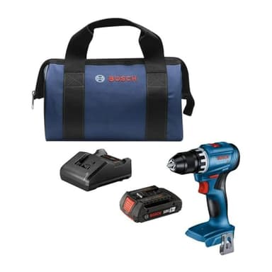 BOSCH GSR18V-400B12 18V Compact Brushless 1/2 In. Drill/Driver Kit with (1) 2.0 Ah SlimPack Battery (Refurbished) (Renewed)