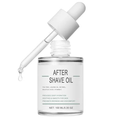 MOC LINK 100ml Soft Serve After Shave Oil for Face Neck Legs Underarms Bikini Areas - Prevents Redness, Ingrown Hairs, Provides Deep Hydration & Soothes After Shaving, Suitable for Women & Men