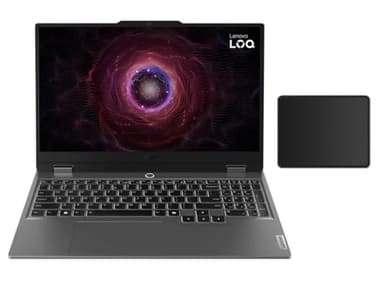 Lenovo LOQ 15.6" Full HD 144Hz Gaming Laptop | AMD Ryzen 5 7235HS(Beat i5-1155G7)| NVIDIA GeForce RTX 4050| Backlit |Grey| 16GB RAM DDR5 | 512GB SSD | Windows 11 Home | Bundle with Mouse Pad