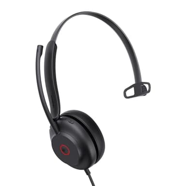 Yealink UH35 USB Headset with Microphone,Mono Wired Headset with Noise Cancelling Mic,Computer Headset Teams Certified,for Home Office Online Meeting Call Center, All Day Comfort