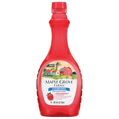 Maple Grove Farms Sugar-Free Strawberry-Flavored Pancake Syrup, 24 Ounce