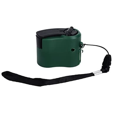 USB Hand Crank Portable Cell Phone Charger with LED Light - 5V Output for Hiking, Camping, Emergency