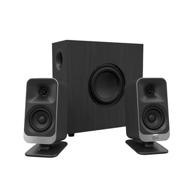 Klipsch ProMedia Lumina 2.1 Computer Gaming System with Subwoofer and RGB Lighting Effects Built-in