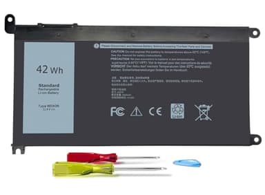 ZAYAUPVL 42Wh WDX0R Battery Replacement for Dell Inspiron 13 15 5000 7000 Series 7573 5570 7579 7378 5567 5565 5379 Latitude 3490 3590 3340 3400 3390 3500 Vostro 5568 P69G P58f P66F WDXOR 11.4V