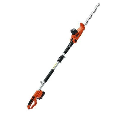 VEVOR Pole Cordless Hedge Trimmer, 20V Electric Bush Trimmer Kit with 18 inch Double-Edged Steel Blade, 74"-94" Telescoping Design for High Branches(2.0Ah Battery & Fast Charger Included)