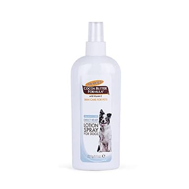 Palmer's for Pets Cocoa Butter Formula Dry Skin Relief Spray for Dogs, Direct Spray-On Lotion with Vitamin E to Soothe Dry and Itchy Skin, No-Mess Application, 8 Fl Oz