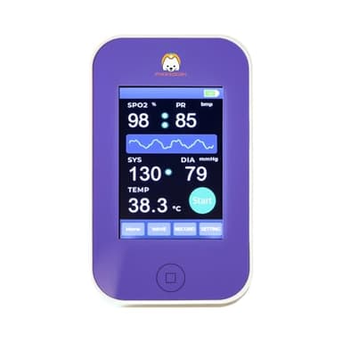 Veterinary Monitor: Pets Vital Signs of spo2,Pulse Rate,Temperature and Blood Pressure Monitoring Dog or cat Blood Pressure Color Touch Screen Monitor