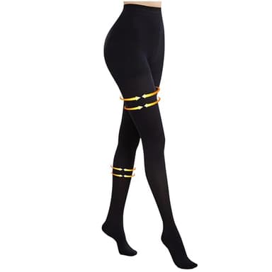 Myshear Medical Compression Pantyhose for Women Men, 15-20 mmHg Compression Tights, Closed Toe Graduated Compression Stockings, High Waist Compression Leggings, Support Hose for Varicose Veins, Edema