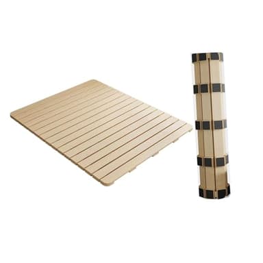 Folding Solid Wood Beds Frame, Tatami Bed Frames, Moisture-Proof and Breathable/Space-Saving ，for Bedroom, Living Room， Dormitories(WxL :47.2x74.8in/120x190cm)