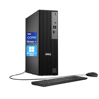 Dell Pro Slim QCS1250 SFF Desktop Computer, 16-core Intel Core i9-12900K, 16GB DDR5, 512GB SSD, DisplayPort + HDMI, Wi-Fi 6E, Bluetooth, RJ-45, USB-C, Wired Keyboard & Mouse, Windows 11 Pro