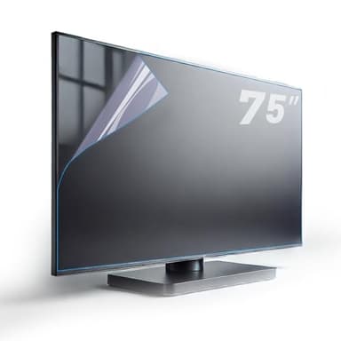 TYRHMY 75 Inch Anti Glare TV Screen Protector Anti Glare for TV Blue Light Filter Matte Finish for Glare Reduction, Reflection Control, and Optimising glare on TV screens (75 INCH S931)