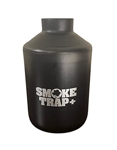 Smoke Trap + | Personal Air Filter (Sploof) - Replaceable Filters - Long Lasting Smoke Filter 500+ Uses With Easy Exhale - Filters Have Zero Plastic Waste - (Black)